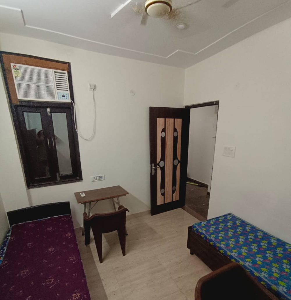 Furnished hostel room in Delhi